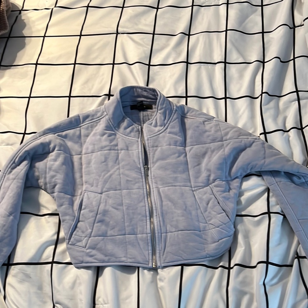 Forever 21 blue cropped jacket